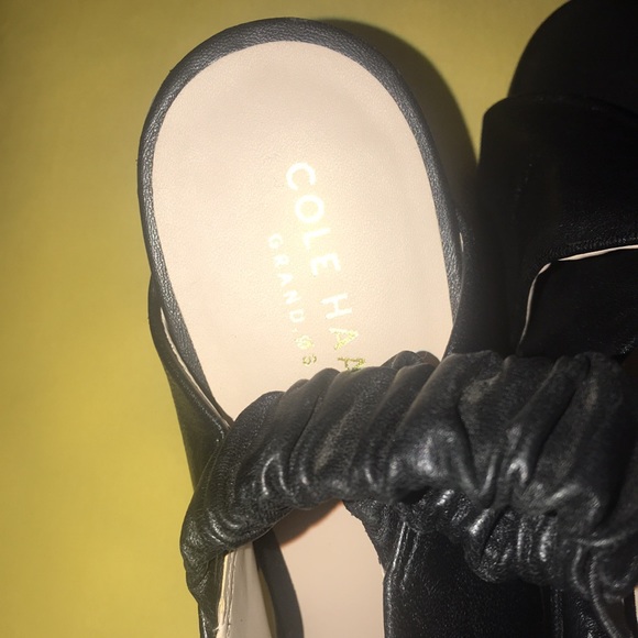 Cole Haan Anastasia City Sandals in black leather - Picture 9 of 16